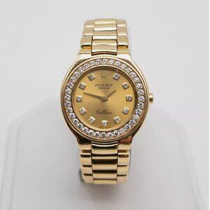 FACTORY LADIES ROLEX CELLINI 18KT YELLOW GOLD